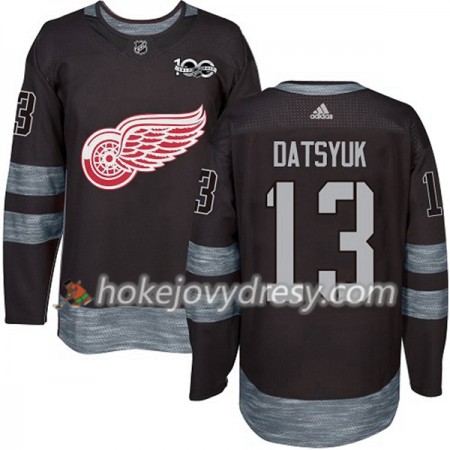 Pánské Hokejový Dres Detroit Red Wings Pavel Datsyuk 13 1917-2017 100th Anniversary Adidas Černá Authentic